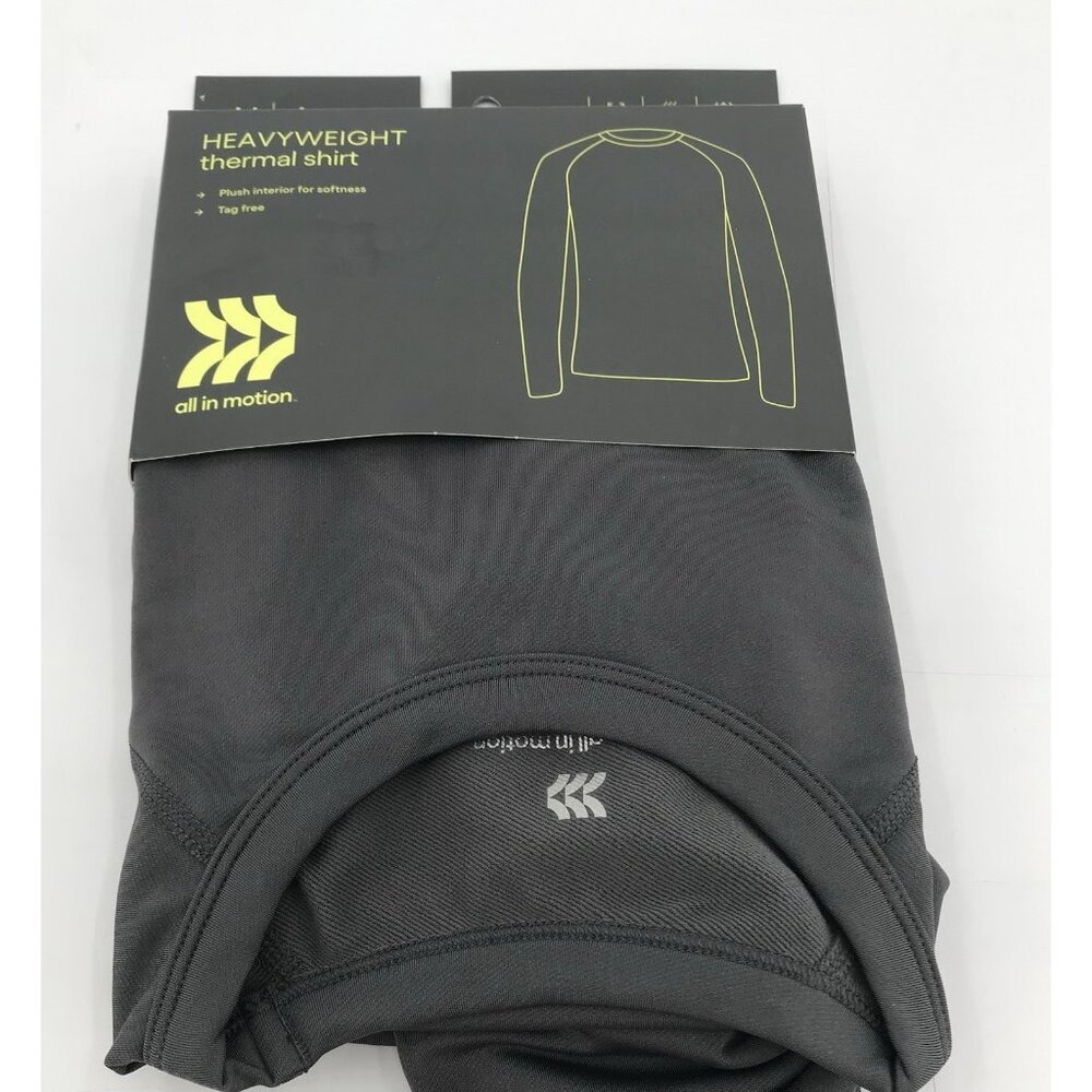 All in Motion‎ Heavy Weight Thermal Shirt  Black Mens Size Medium Base Layer